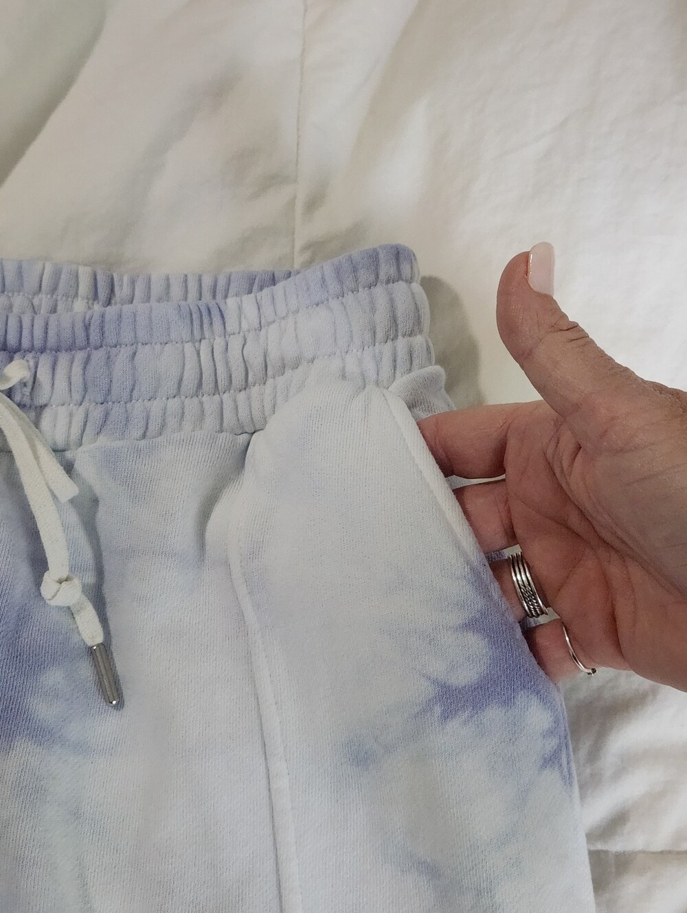 jonathan simkhai Tie Dye Joggers Size Small Blue Cloud organic cotton - Picture 7 of 13